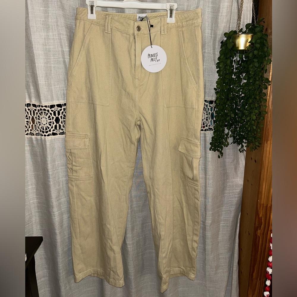 Women’s Princess Polly Beige Cargo Pants